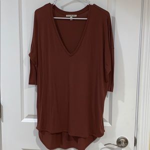 Salmon Quarter Sleeve Shirt